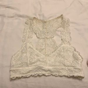 white bralette
